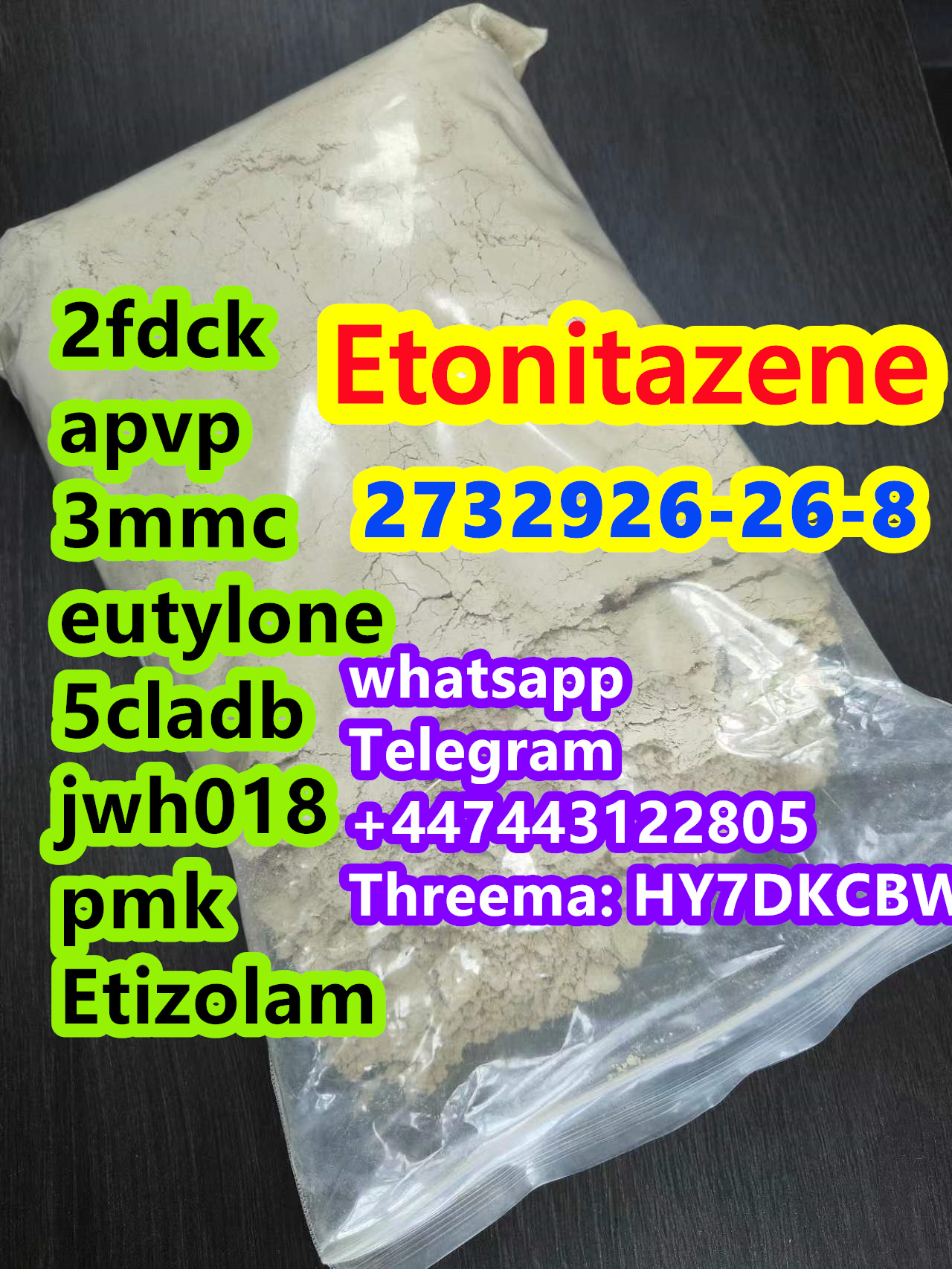 Etonitazene CAS 2732926-26-8 N-desethyl Etonitazene,ne,Matrimonial,Free Classifieds,Post Free Ads,77traders.com